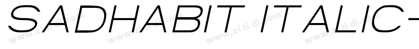 Sadhabit Italic字体转换